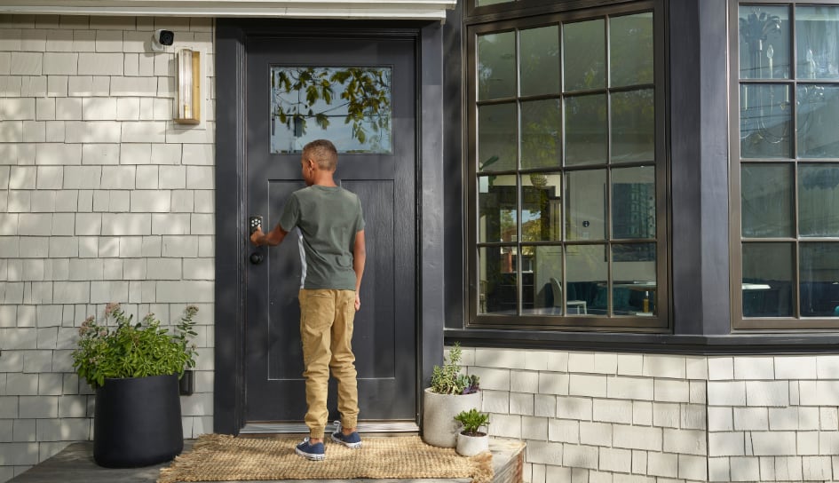 Vivint Smart Lock on home in New Brunswick